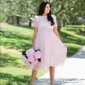 Rachel Parcell Fairest Pink Fit & Flare Dress
